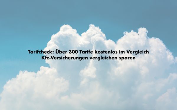Tarifcheck.de - Kfz-Versicherungen im kostenlosen Vergleich